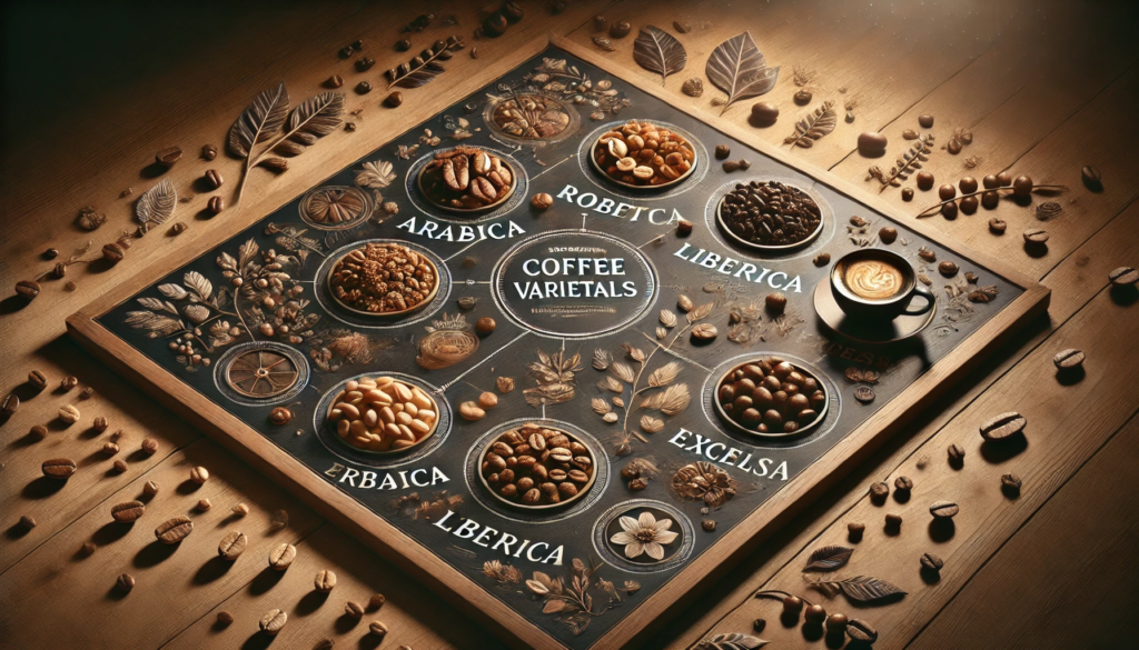 Tabla e varietales del café